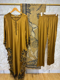 Ready To Wear Viral Long Kaftan Suit With Beautiful Embroidery Thread And Cut Work