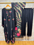 Ready To Wear Viral Long Pakistani Suit With Beautiful Embroidery Thread With Mirror Work