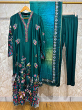 Ready To Wear Viral Long Kaftan Suit With Beautiful Embroidery Thread And Cut Work