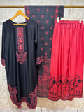 Ready To Wear Viral Long Pakistani Suit With Beautiful Embroidery Thread And Sequence Work