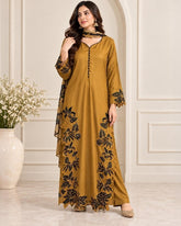 Ready To Wear Viral Long Kaftan Suit With Beautiful Embroidery Thread And Cut Work