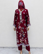 Viral Long Kaftan Suit With Beautiful Embroidery Thread And Cut Work Ready To Wear