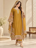 1022 Viral Long Kaftan Pakistani Suit With Beautiful Embroidery Work And Cut Work Top Bottom And Dupatta