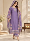 1022 Viral Long Kaftan Pakistani Suit With Beautiful Embroidery Work And Cut Work Top Bottom And Dupatta