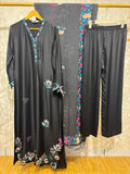Ready To Wear Viral Long Kaftan Suit With Beautiful Embroidery Thread And Cut Work