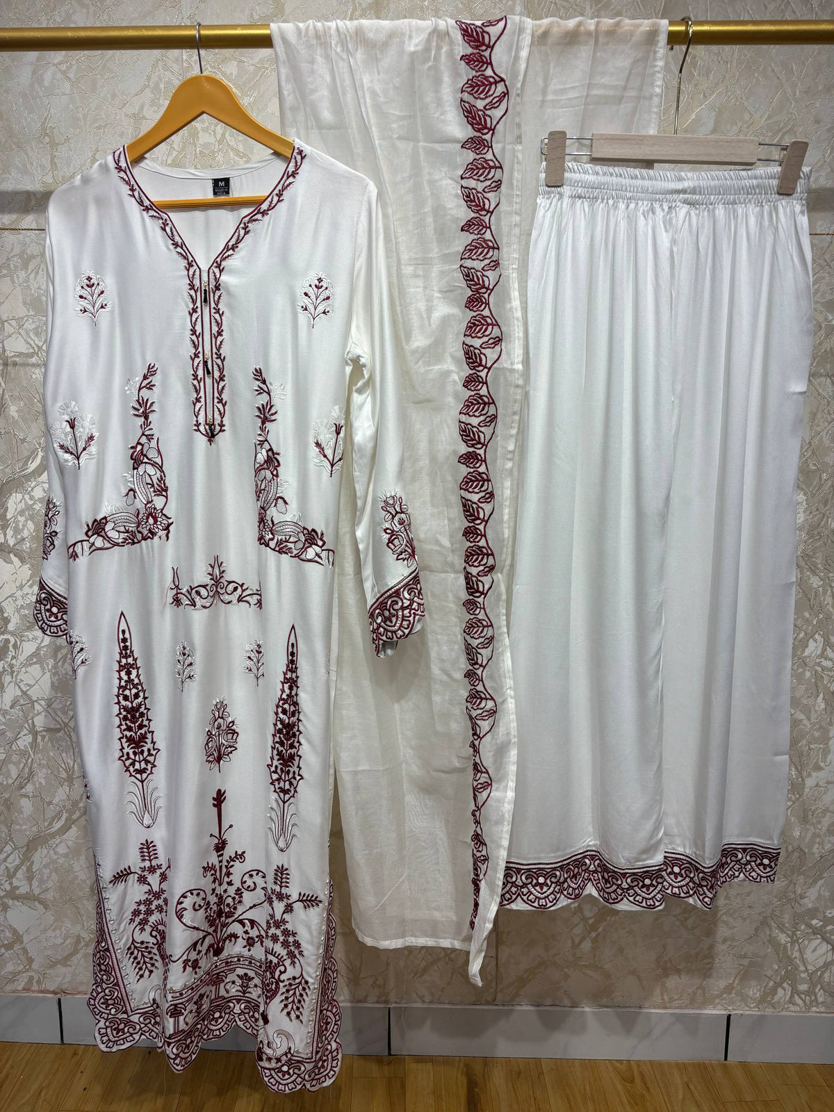 Ready To Wear Viral Long Kaftan Suit With Beautiful Embroidery Thread